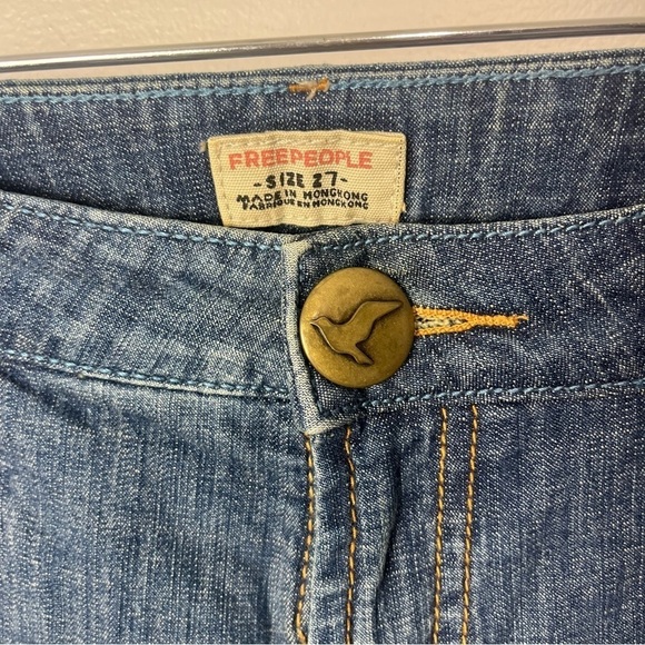 Free People low rise flar leg ankle cropped jean size 27 1751 - Picture 2 of 3